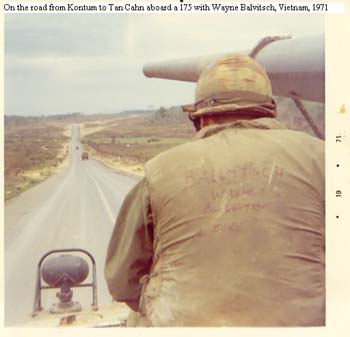 Road Kontum to Tan Cahn on 175, Vietnam, 1971