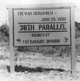 38th Parallel sign